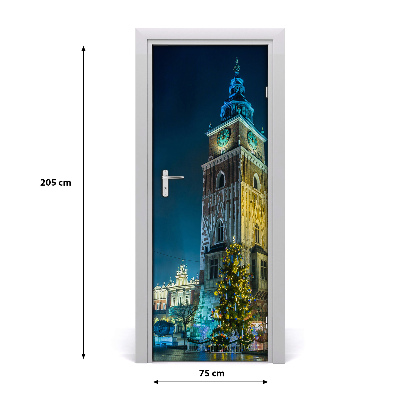 Autocolante para porta Cracóvia, Polônia