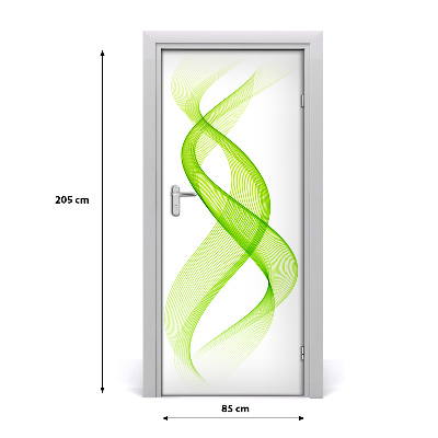 Autocolante para porta Ondas coloridas