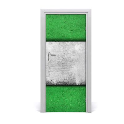 Adesivo em porta Parede verde