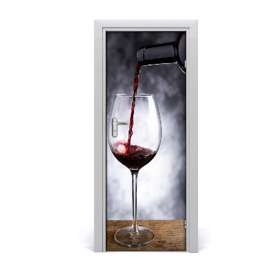 Autocolante para porta Vinho tinto