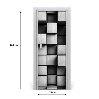 Adesivo em porta Abstração