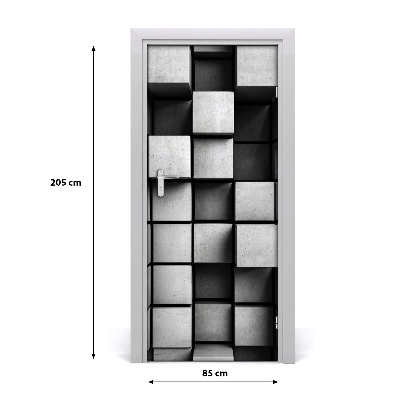 Adesivo em porta Abstração