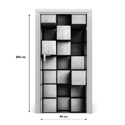 Adesivo em porta Abstração