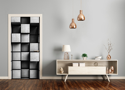 Adesivo em porta Abstração