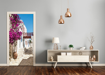 Autocolante para porta ruas gregas