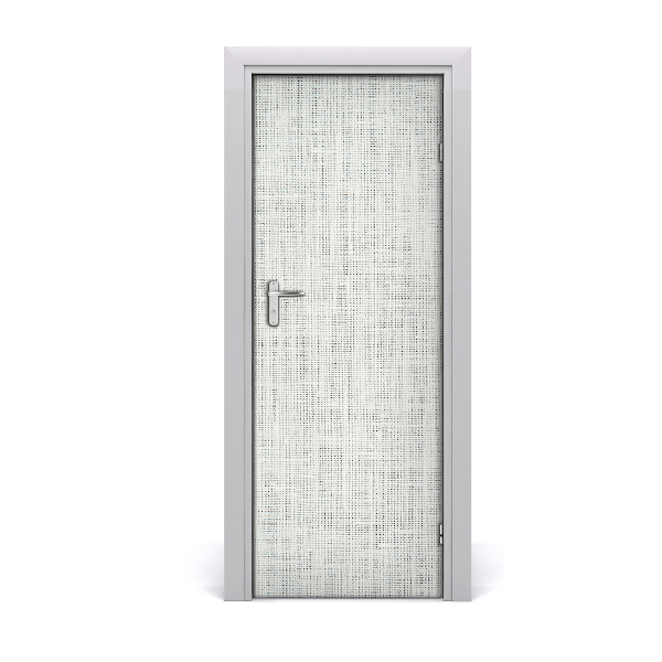 Autocolante para porta Tela de linho branca