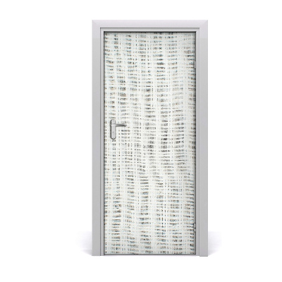 Autocolante para porta Tela de linho branca