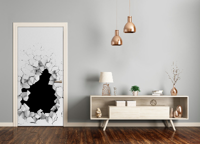 Adesivo em porta Buraco na parede