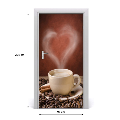 Papel de parede em porta Café aromático