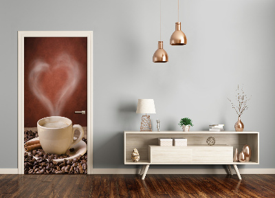 Papel de parede em porta Café aromático