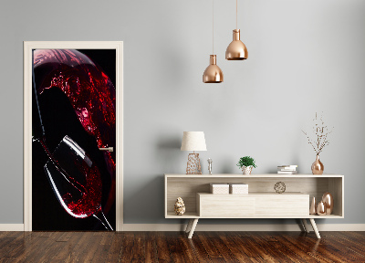 Autocolante para porta Vinho tinto