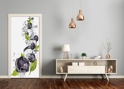 Autocolante para porta Frutas vermelhas e gelo