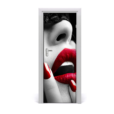 Autocolante para porta Máscara de renda