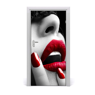 Autocolante para porta Máscara de renda