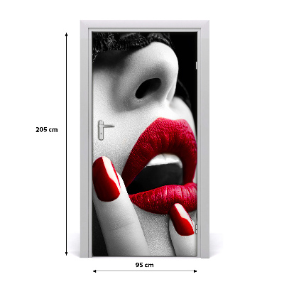 Autocolante para porta Máscara de renda