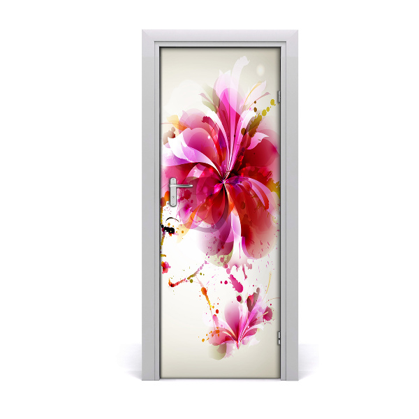 Autocolante para porta Mulher abstrata