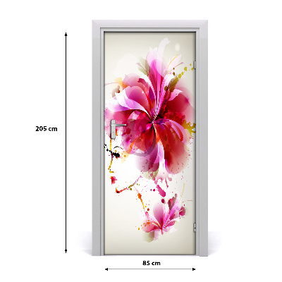 Autocolante para porta Mulher abstrata