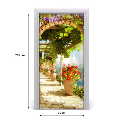 Autocolante para porta Afresco digital