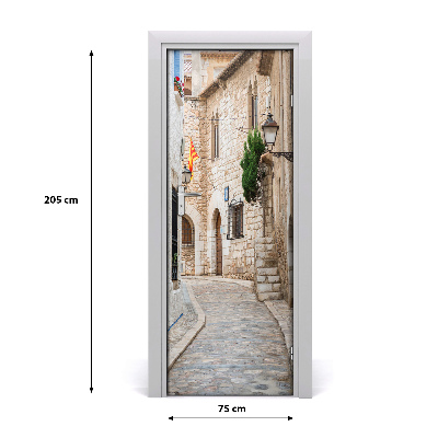 Papel de parede em porta Ruas na Espanha