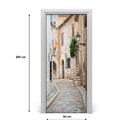 Papel de parede em porta Ruas na Espanha