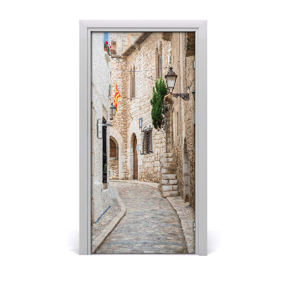 Papel de parede em porta Ruas na Espanha