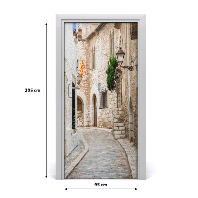 Papel de parede em porta Ruas na Espanha