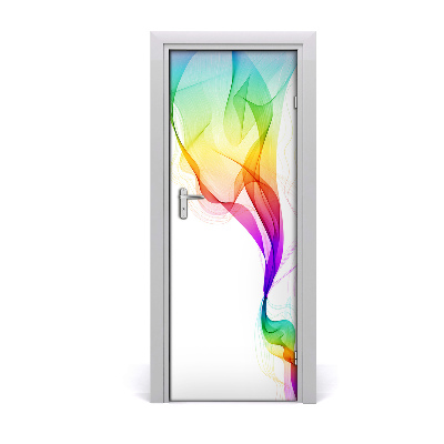 Autocolante para porta Abstração colorida