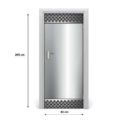 Autocolante para porta Fundo de metal