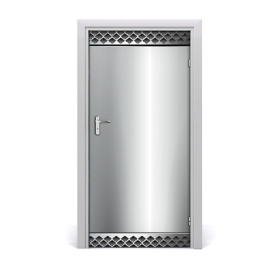 Autocolante para porta Fundo de metal