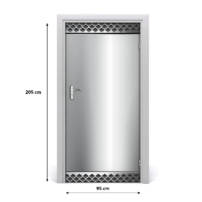 Autocolante para porta Fundo de metal