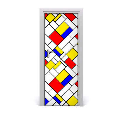 Autocolante para porta Abstração