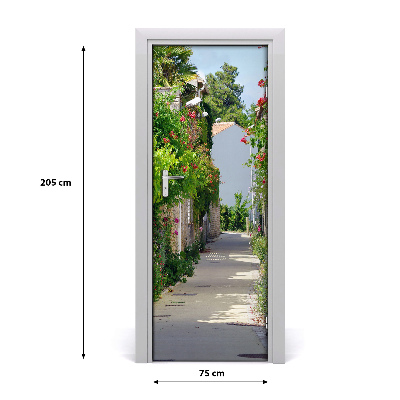 Adesivo em porta ruas francesas