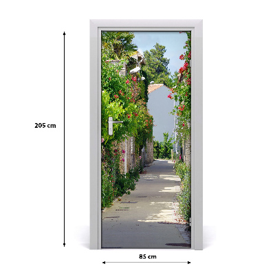 Adesivo em porta ruas francesas