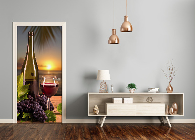 Adesivo em porta Uvas e vinho