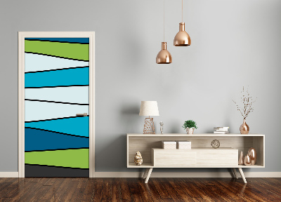 Adesivo em porta Listras coloridas