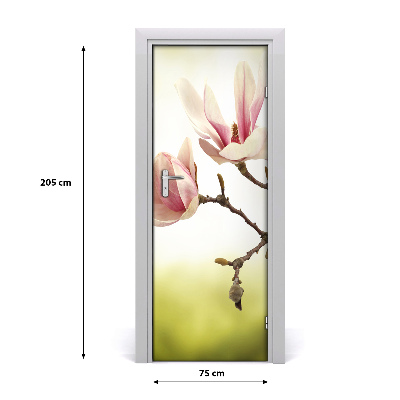 Adesivo em porta Flores de magnólia