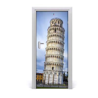 Autocolante para porta Torre Inclinada de Pisa