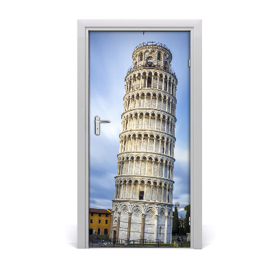 Autocolante para porta Torre Inclinada de Pisa