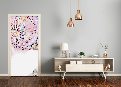 Papel de parede em porta Padrão abstrato