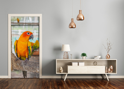 Adesivo em porta Papagaio