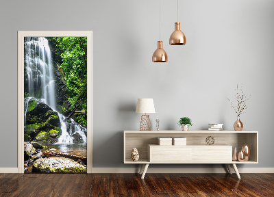 Autocolante para porta Cachoeira na selva