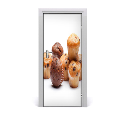 Papel de parede em porta Cupcakes