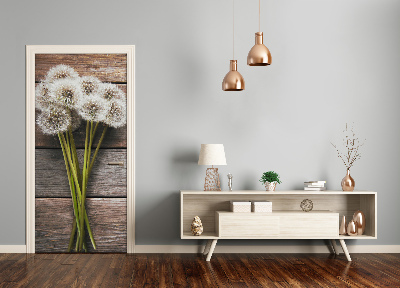 Autocolante para porta Um buquê de dentes-de-leão