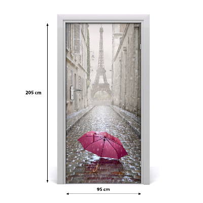 Papel de parede em porta Guarda-chuva França