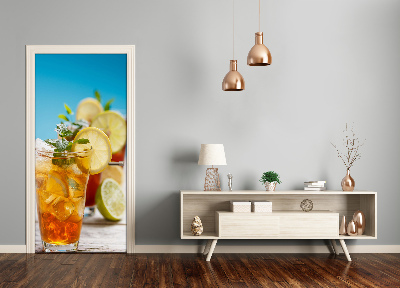 Autocolante para porta Chá gelado