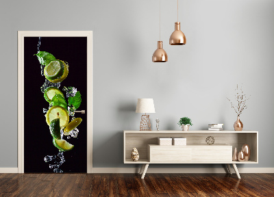 Adesivo em porta Lima e limão