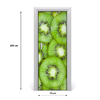 Papel de parede em porta Kiwi