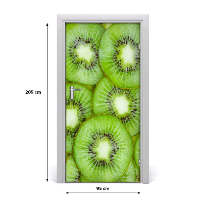 Papel de parede em porta Kiwi