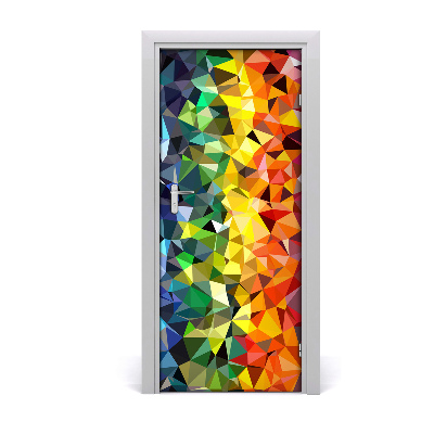 Adesivo em porta Fundo geométrico