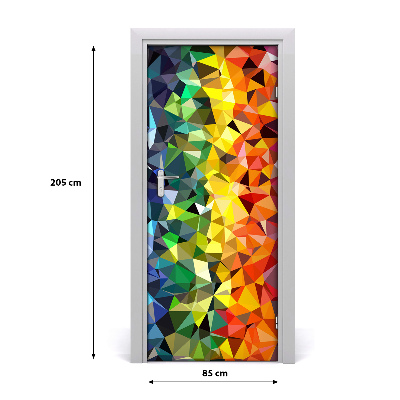 Adesivo em porta Fundo geométrico